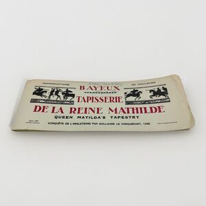 Vintage Bayeux Tapestry Fold-Out Booklet, Queen Matilda's Tapestry, 1960